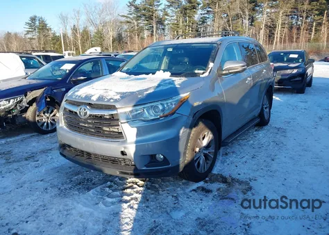 2015 Toyota Highlander Xle V6 из США, поврежденный, VIN 5TDJKRFH2FS080343